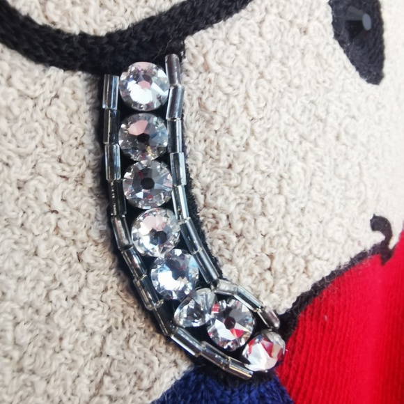 GUCCI LAMB SWEATSHIRT WITH RHINESTONE DETAIL - Picture 3 of 7